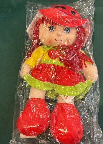Diğer Kırmızı Renkli Rengarenk Peluş Bebek35 cm