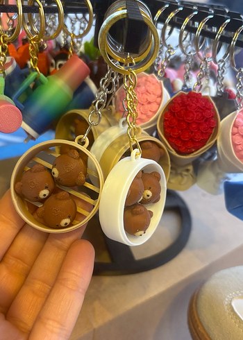 Renkli Bohem Ayıcık Figürlü Anahtarlık - Görsel 2