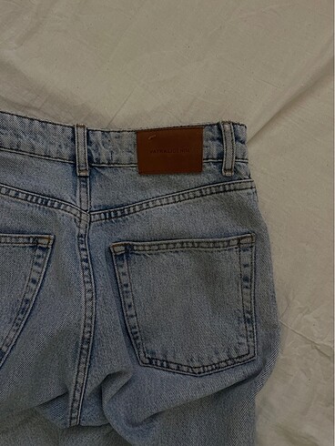 34 Beden Vatkalı Yüksek bel straight fit jean