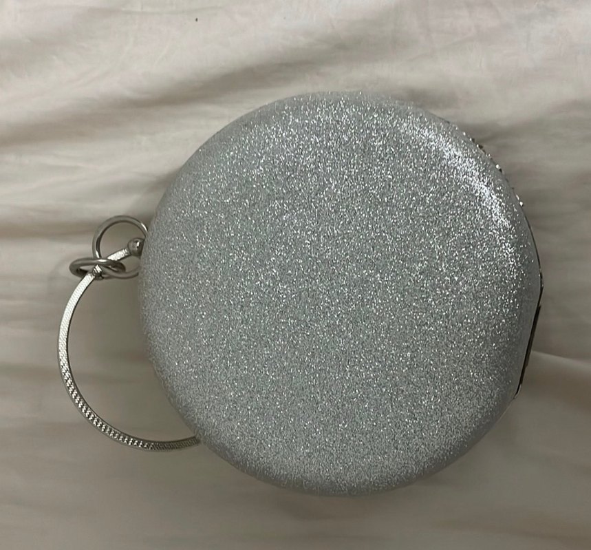 Gri taşlı Kadın Portföy Çanta - Görsel 2