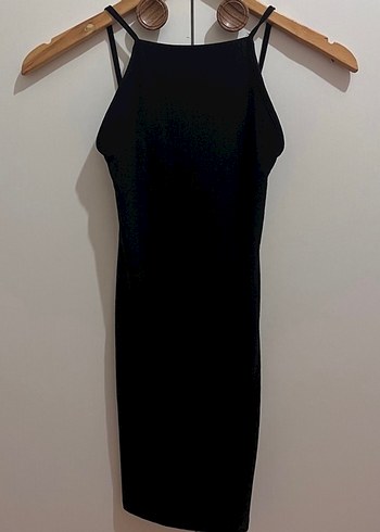 Bershka siyah mini elbise - Görsel 3