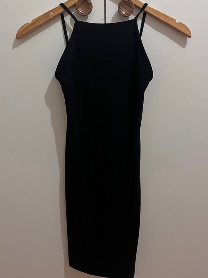 Bershka siyah mini elbise - Görsel 3