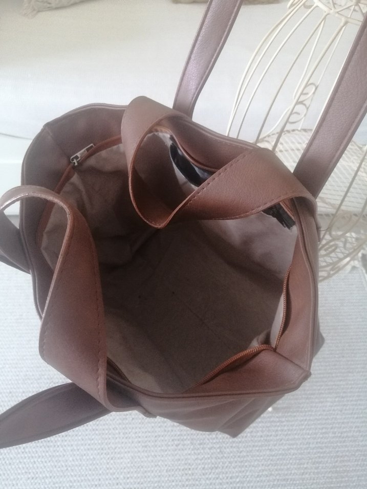 Kahverengi Deri Kadın Çanta - Görsel 2