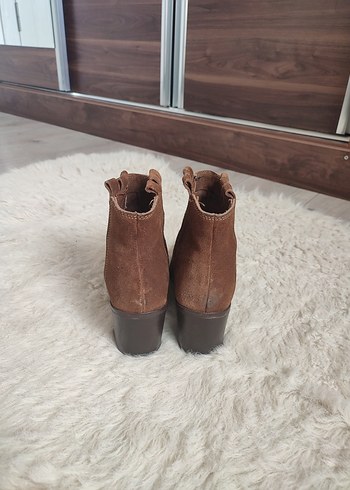 Mango Kahverengi Süet Kadın Bot - Görsel 3