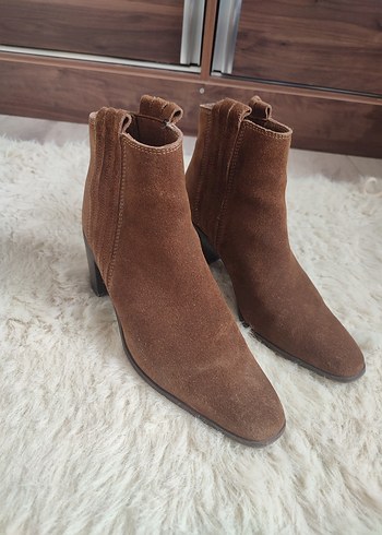 Mango Kahverengi Süet Kadın Bot - Görsel 2