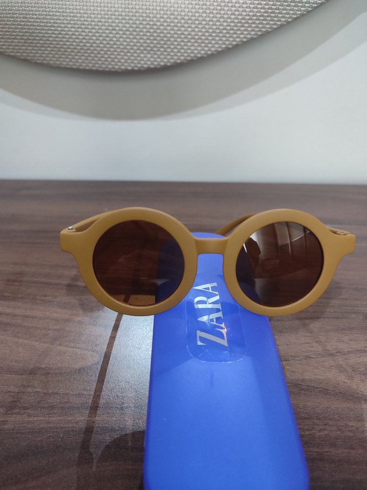 Bej Bohem Tarzda Yuvarlak çoçuk Güneş Gözlüğü - Görsel 5