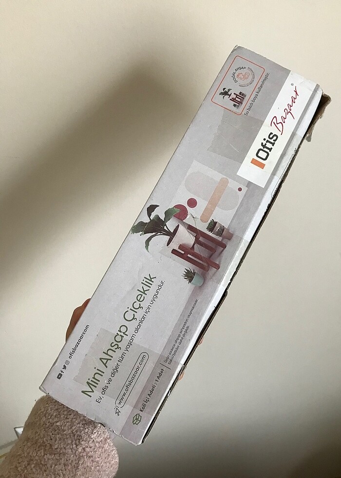 MİNİ AHŞAP ÇİÇEKLİK - Görsel 4