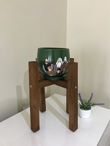 Ikea MİNİ AHŞAP ÇİÇEKLİK