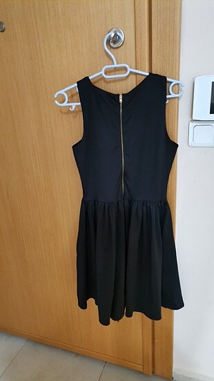 m Beden siyah Renk Kafes detaylı elbise