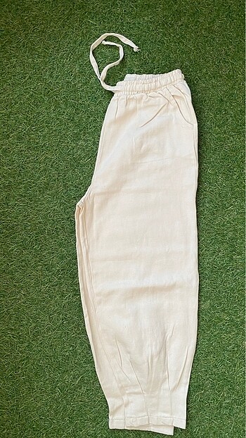 Keten mom pantlon