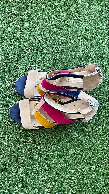 Topuklu yazlık ayakkabı - Görsel 5