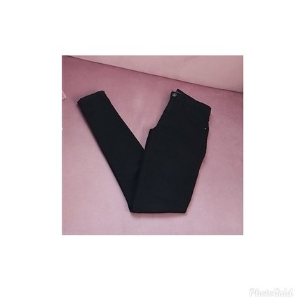 LC waikiki Siyah Dar Paça Pantolon 