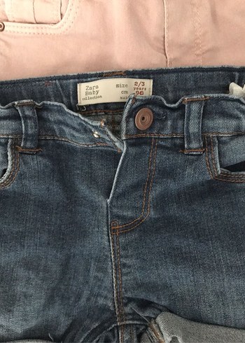 Kız cocuk jean sort - Görsel 3