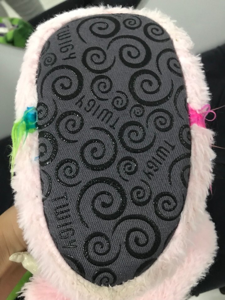 Kız Çocuk Pembe Unicorn Peluş Ev Terliği - Görsel 4