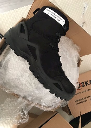 Siyah Bağcıklı gerçek deri bot - Görsel 2