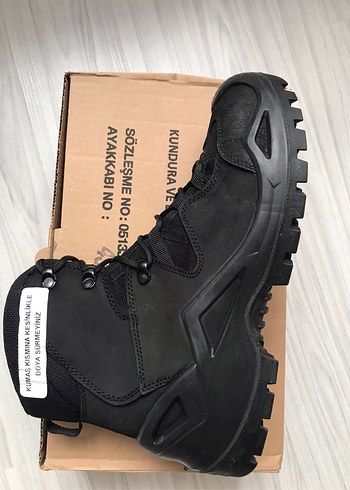 Siyah Bağcıklı gerçek deri bot - Görsel 4