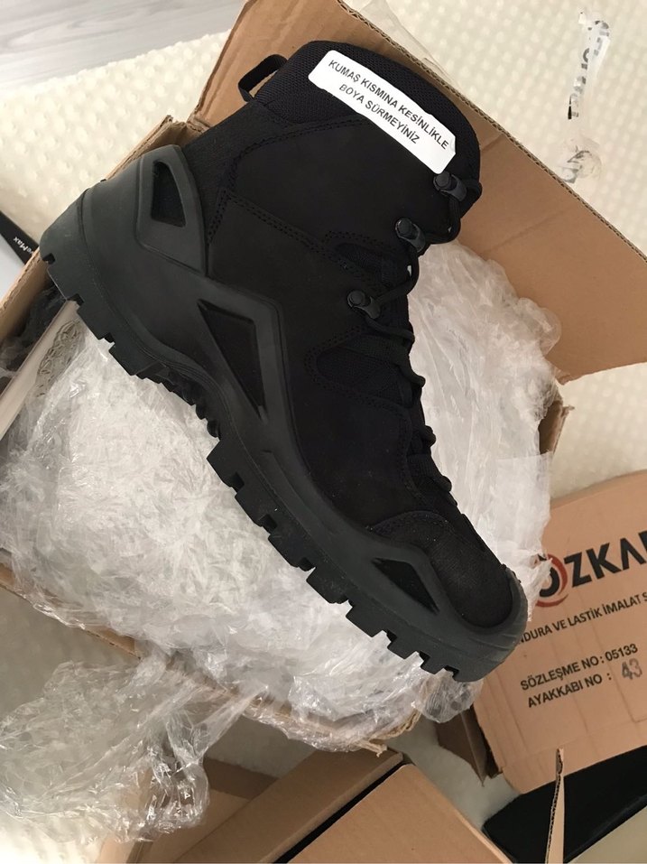 Siyah Bağcıklı gerçek deri bot - Görsel 2