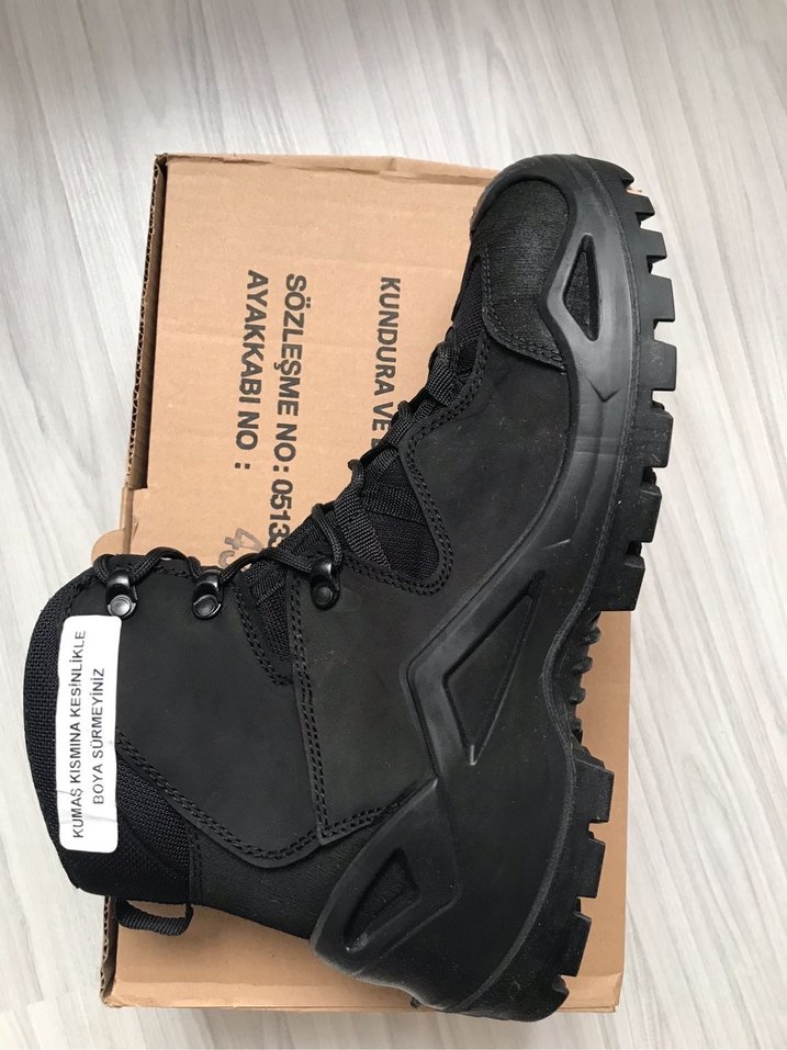 Siyah Bağcıklı gerçek deri bot - Görsel 4