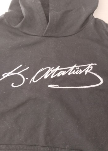 LC Waikiki Siyah Kapüşonlu Erkek Sweatshirt