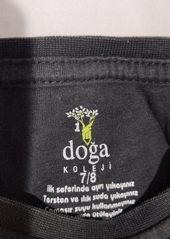 7 Yaş Beden Erkek Siyah Baskılı Kısa Kollu Tişört