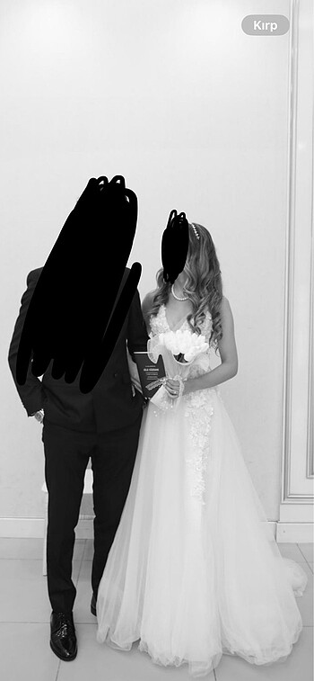 xs Beden beyaz Renk Öze tasarım helen model yırtmaçlı gelinlik