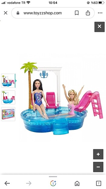 Barbie havuz seti