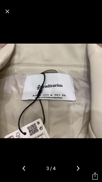 m Beden stradivarius deri ceket