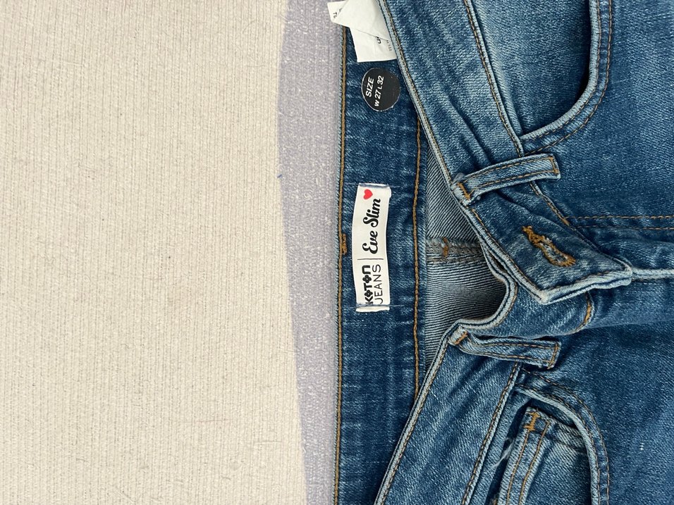 Koton Mavi Denim Normal Kesim Jean - Görsel 2