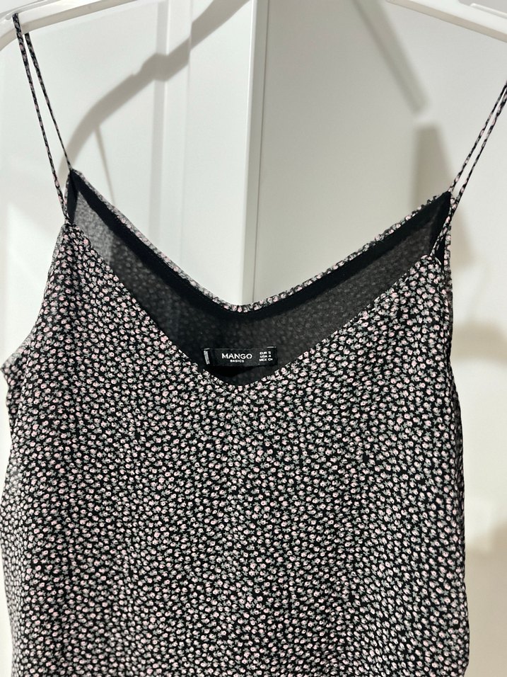 Mango Desenli V Yakalı Mini Elbise - Görsel 2