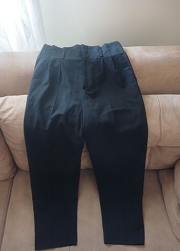 Kadın Siyah Kumaş Pantolon