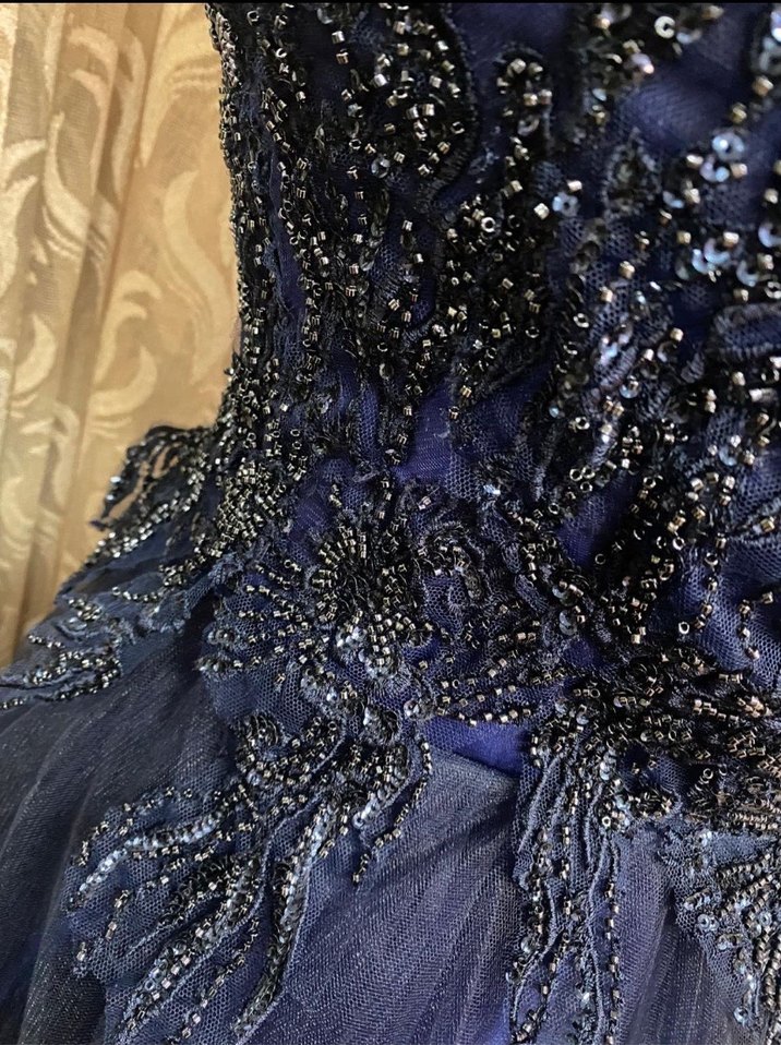 Straplez şık modern abiye mezuniyet elbise - Görsel 5