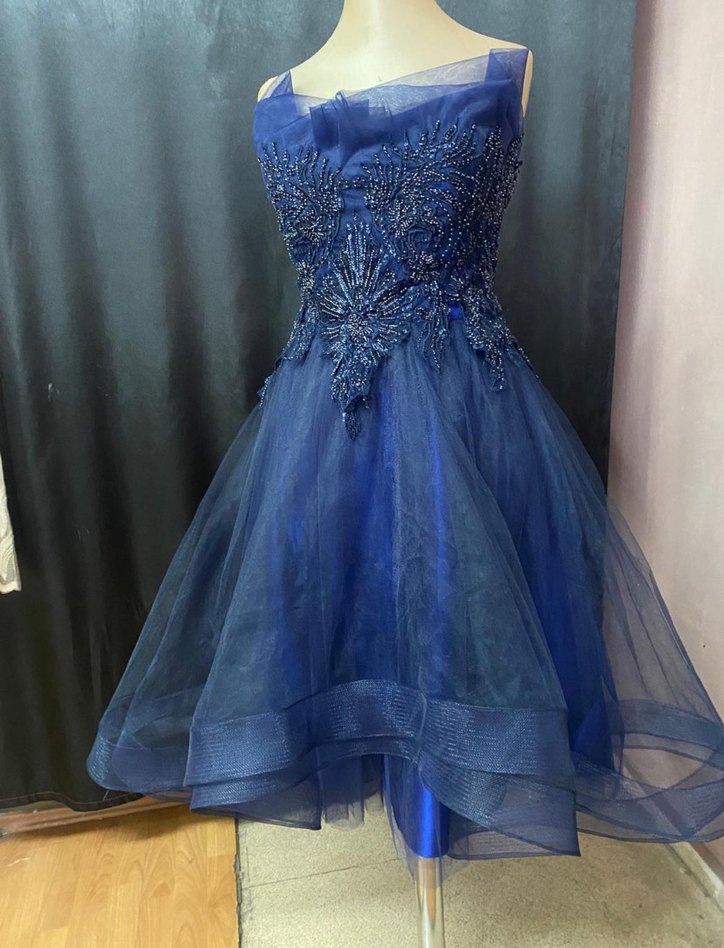 Straplez şık modern abiye mezuniyet elbise - Görsel 2