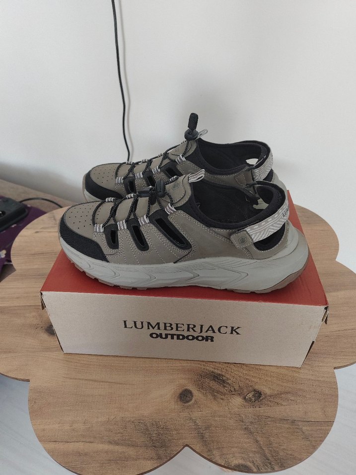 Lumberjack Gri Erkek Spor Şık Sandalet - Görsel 3