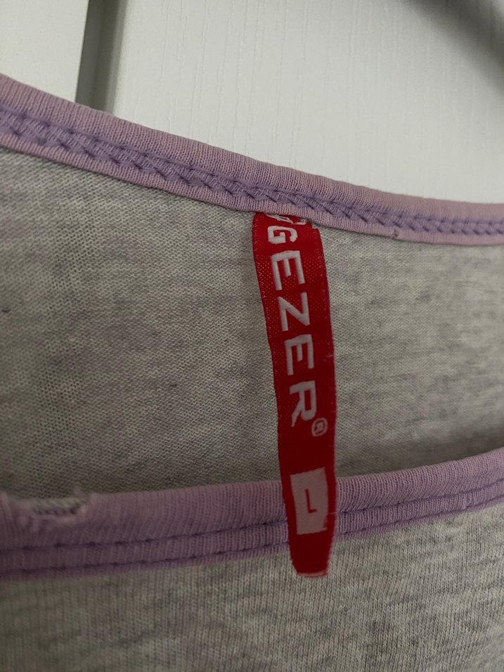 Kız Çocuk Uzun Kollu Dantel Detaylı Tişört - Görsel 4