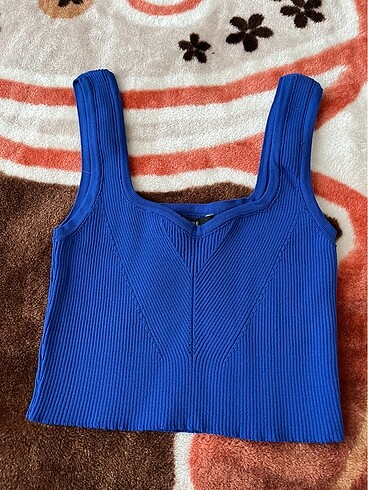 Diğer Saks mavi crop atlet