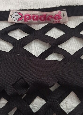 l Beden Pudra Life Marka Lazer Kesim Şık Bluz