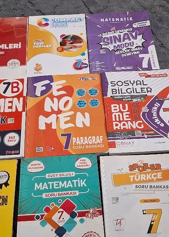 7. Sınıf Fen Bilimleri ve Matematik Soru Bankaları