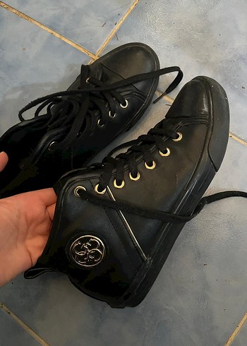 Siyah Guess Marka Kadın Spor Ayakkabı - Görsel 2