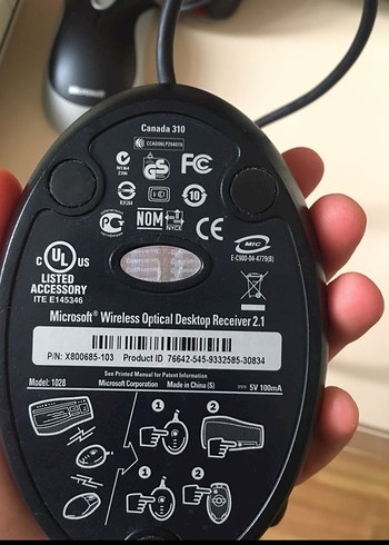 Microsoft Wireless Optical Desktop 1.0A / 1.1 / 2.0 - Görsel 2