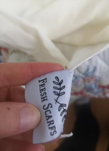 Fresh Scarfs Krem rengi şal. - Görsel 3
