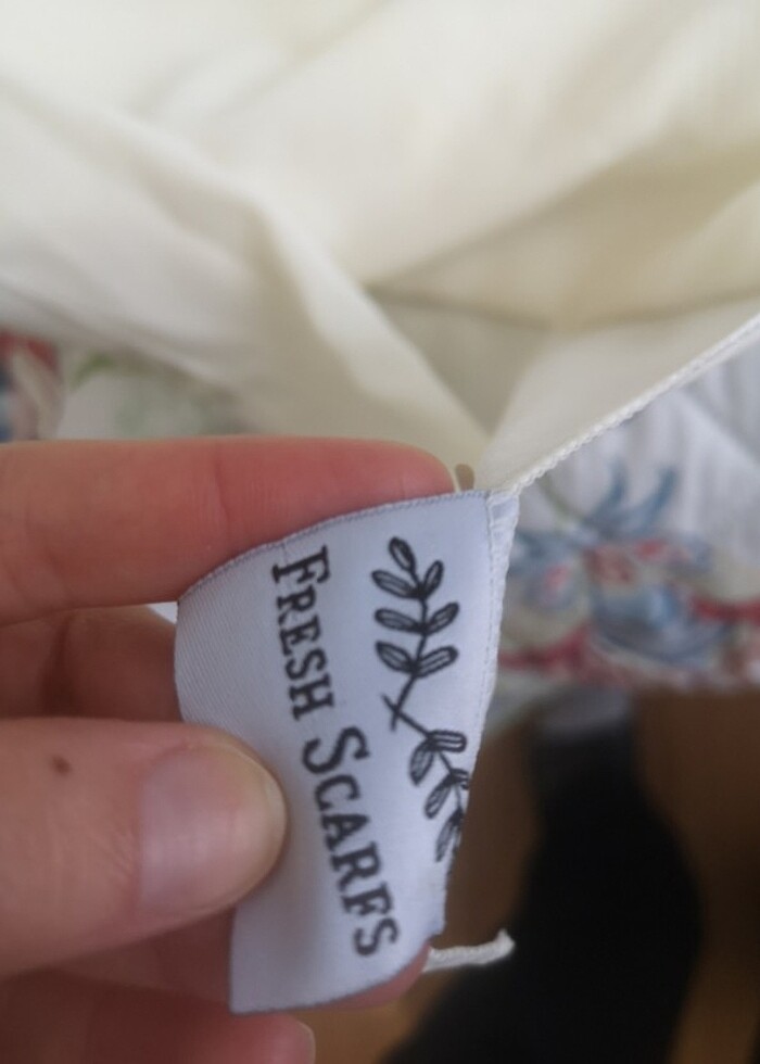 Fresh Scarfs Krem rengi şal. - Görsel 3