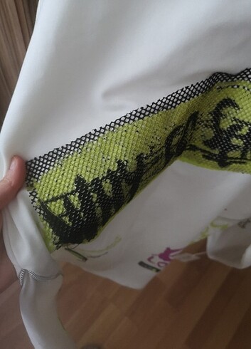 Beyaz etiketli pamuklu sweat tunik - Görsel 6