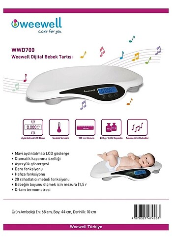 Bebek tartısı WeeWeell