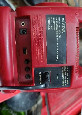 WESTAR Kırmızı Mini Televizyon - Görsel 3