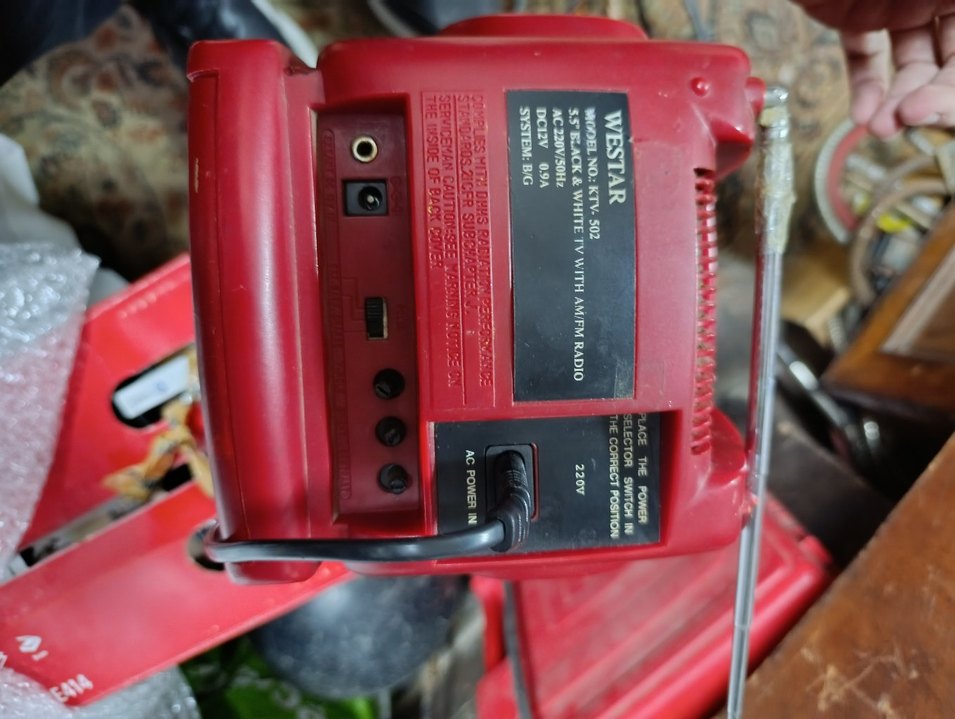 WESTAR Kırmızı Mini Televizyon - Görsel 3