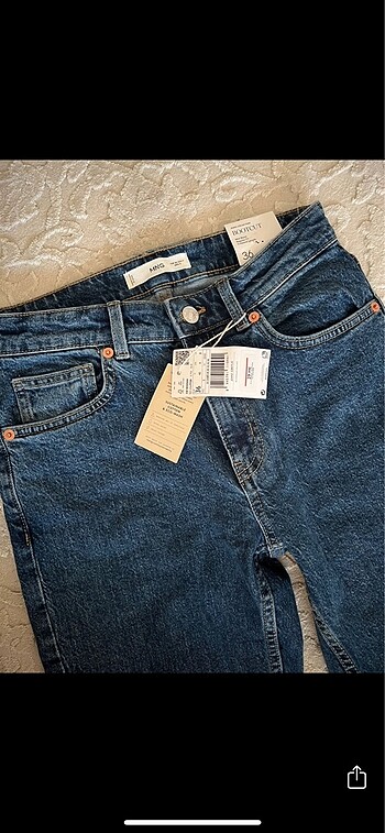s Beden lacivert Renk Mango bootcut jean