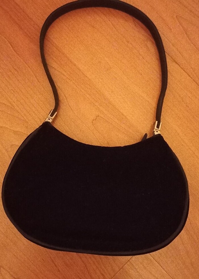 NİNE WEST MARKA KADİFE MİNİ ÇANTA-SIFIR - Görsel 3