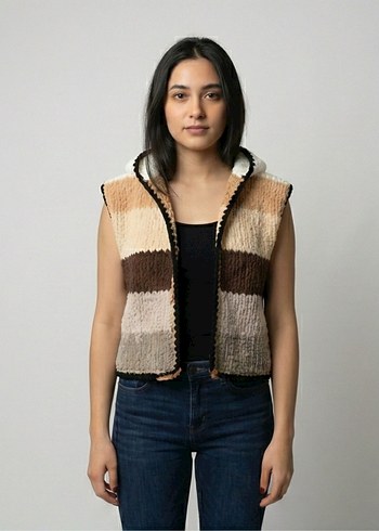 El Örgüsü Yumuşacık Kadife İp Kapüşonlu - Görsel 2