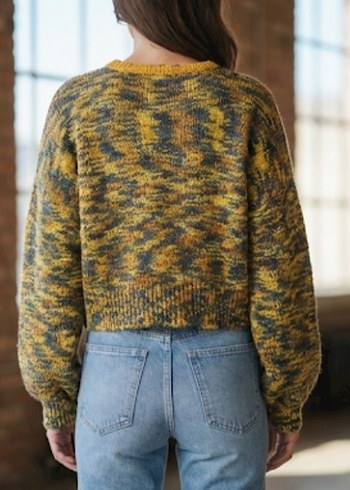 El Örgüsü Kadın Kazak | %100 El Yapımı - Görsel 4