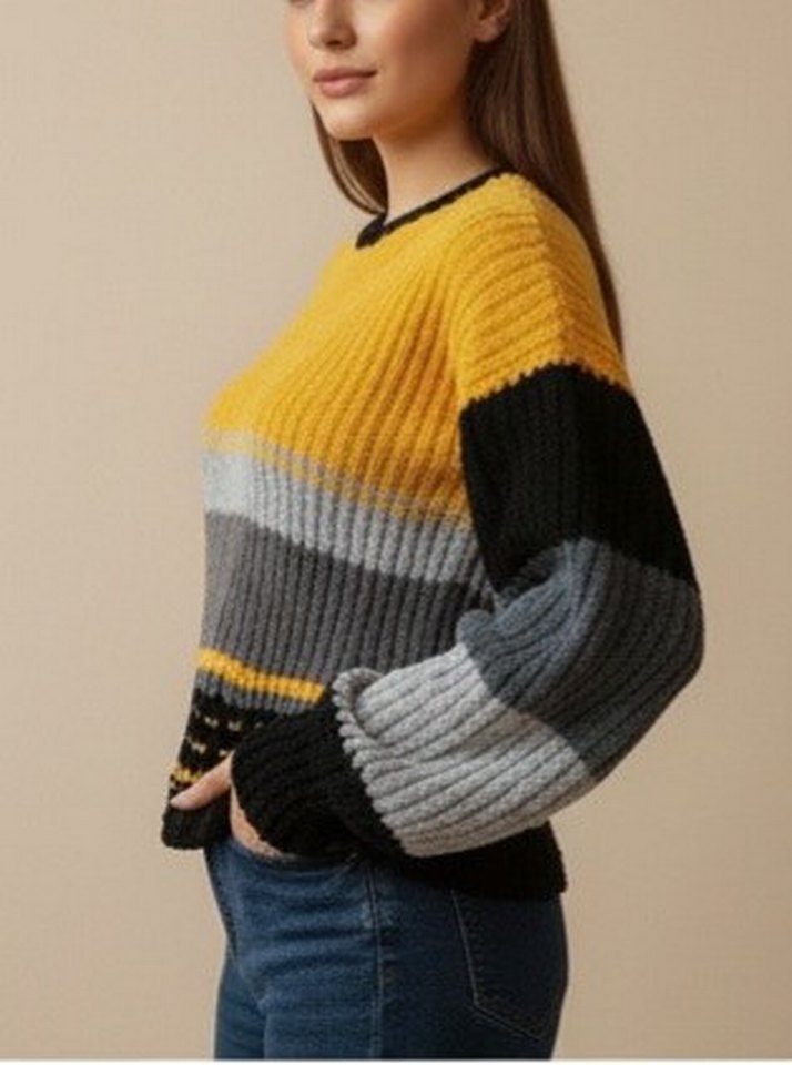 Sıcacık Tutan Kadife Örgü Kazak - Görsel 5